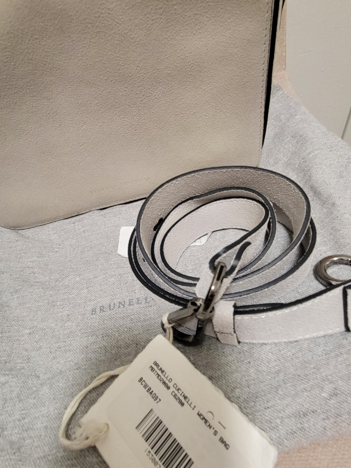 2995$ Brunello Cucinelli Womens Leather Crossbody/shoulder Bag. Made In Italy