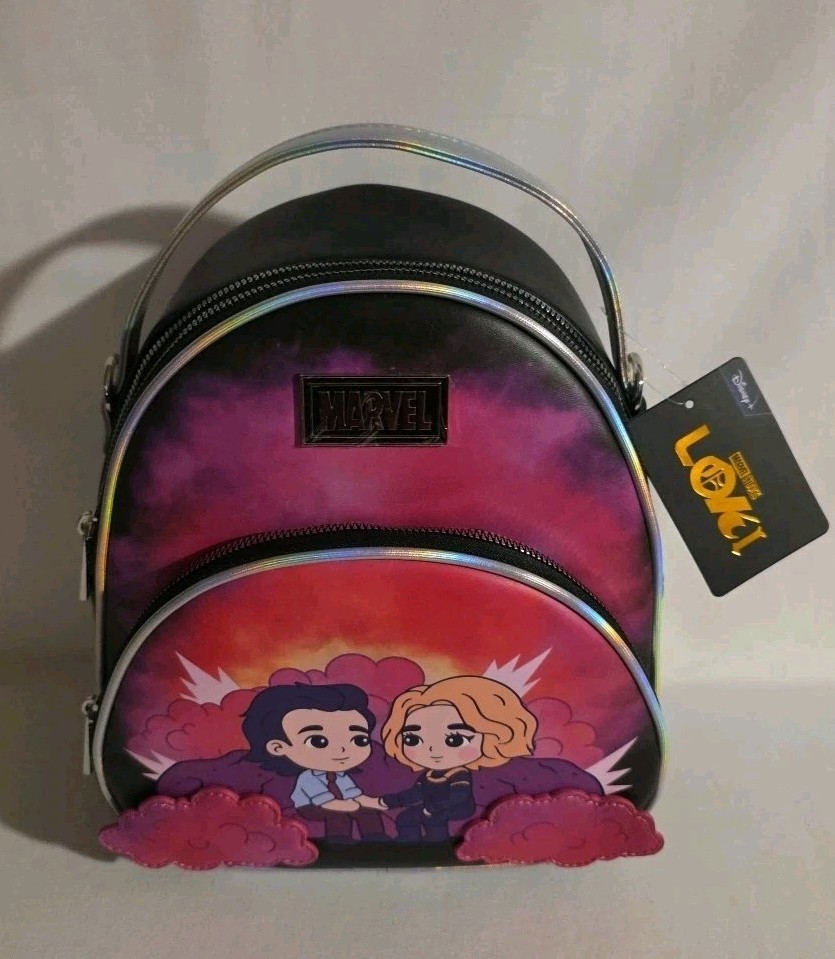 Marvel Loki Sylvie & Loki Cloud Convertible Mini Backpack NWT. US Seller