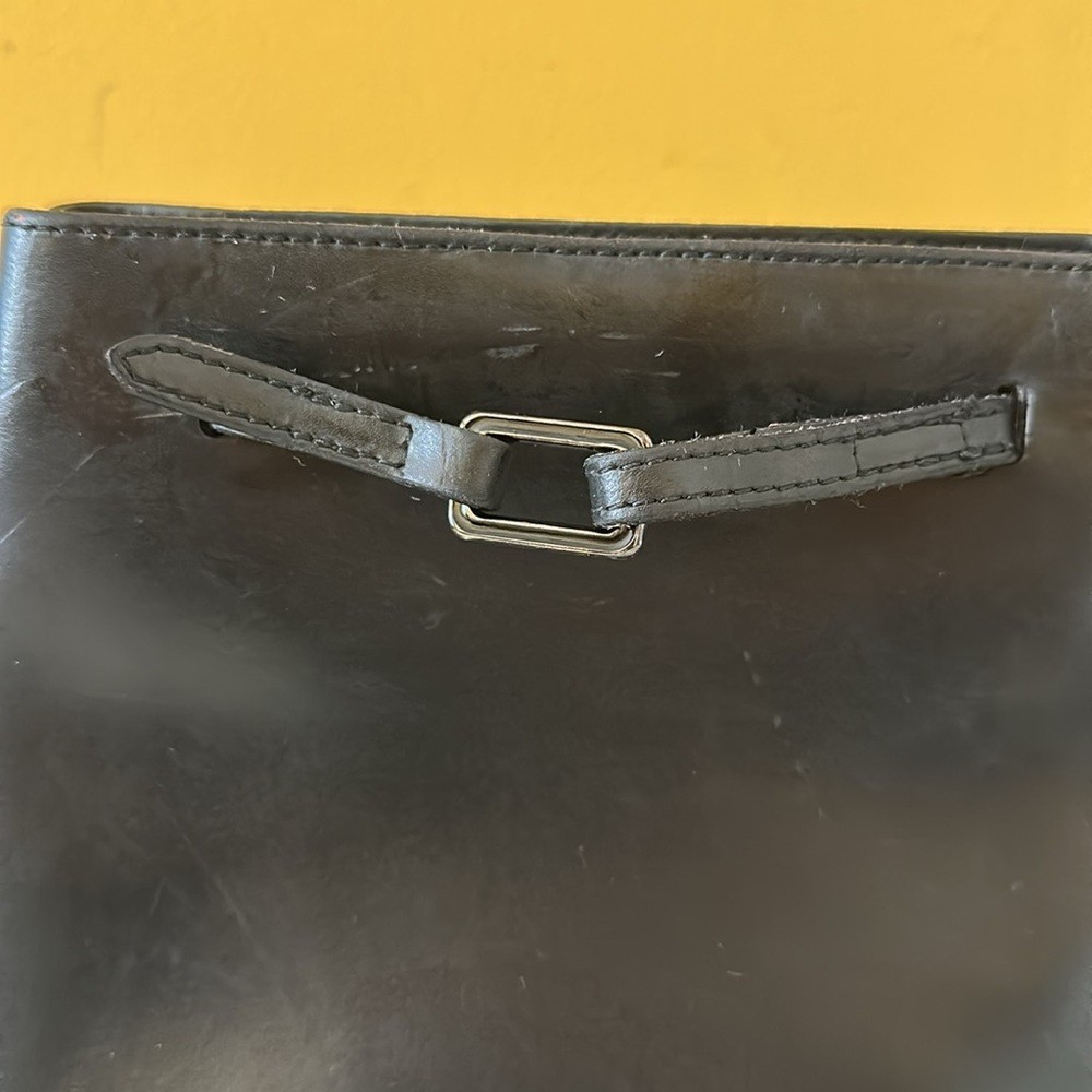Furla Black Leather Convertible Backpack Shoulder Bag