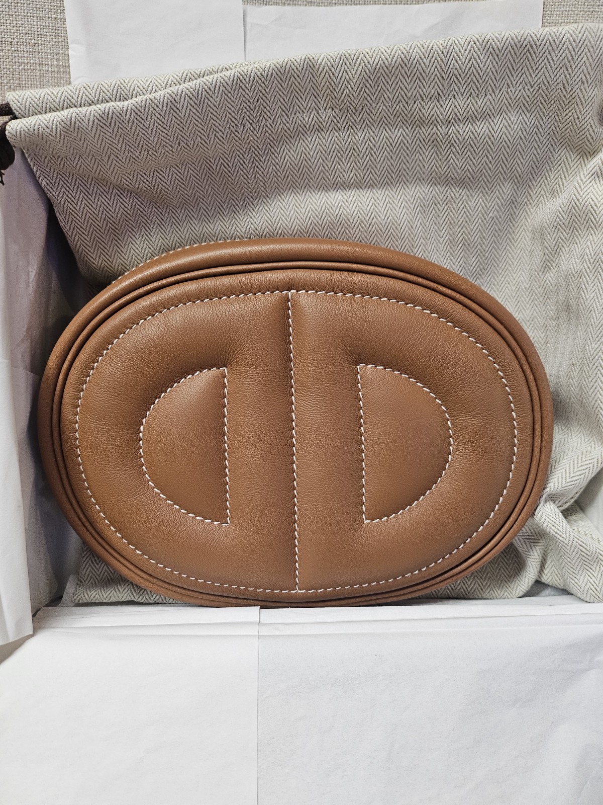 Hermes In The Loop Belt Bag Verso Swift Leather Gold/Yellow Palladium Hardware