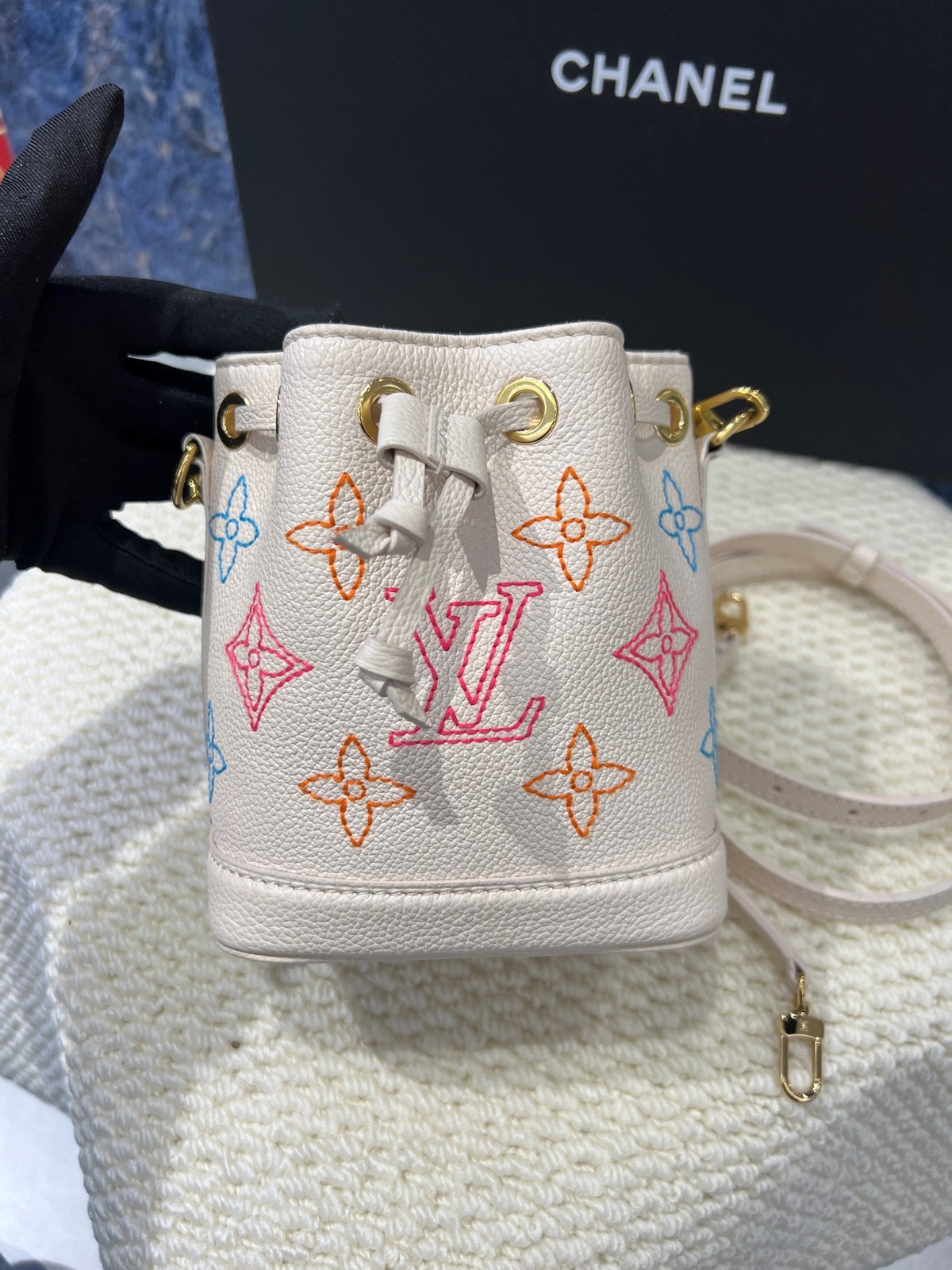 Louis Vuitton Nano Noé Bucket Bag Monogram Colorful Shoulder Bag [Duties Paid]