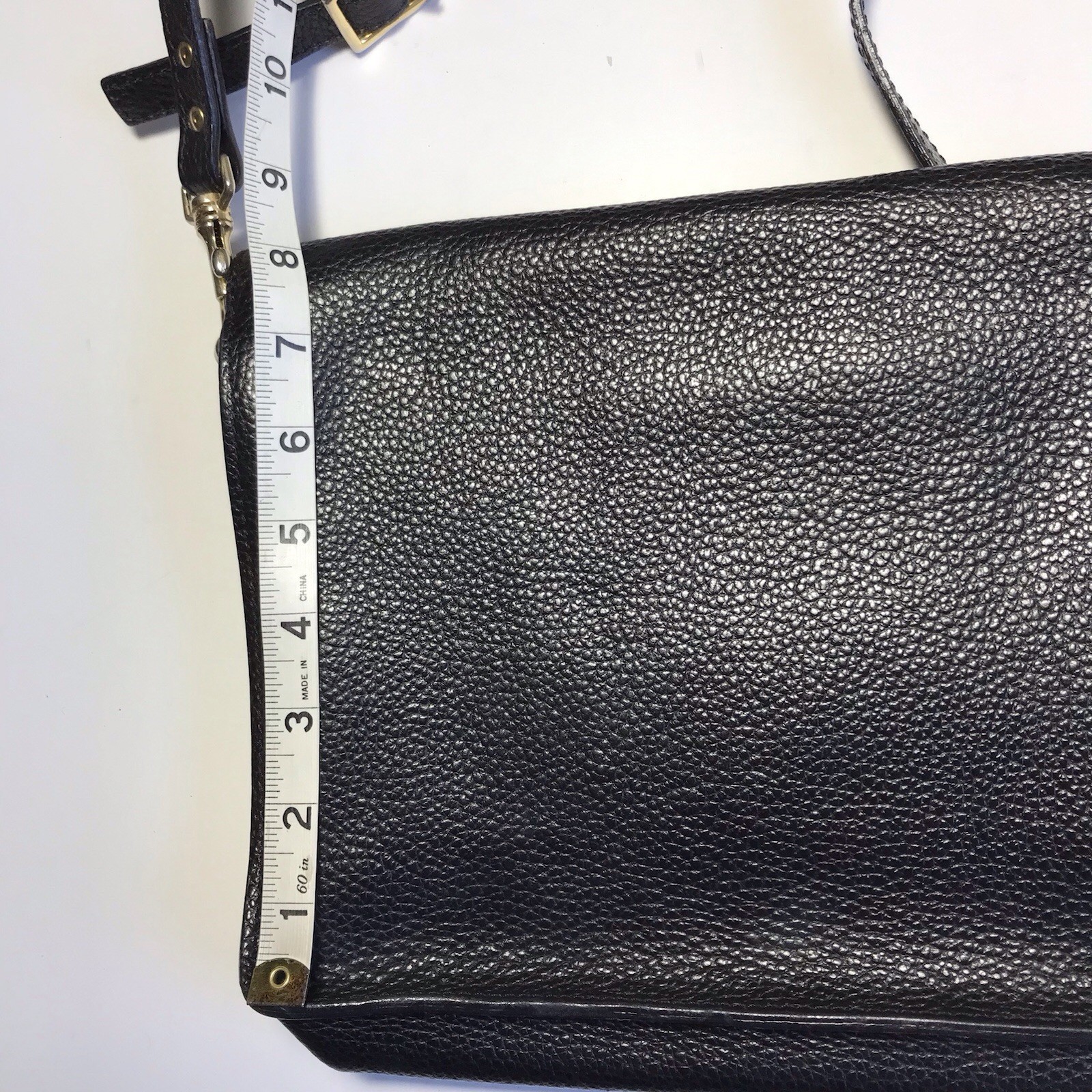 Sophie Hulme Pebbled Leather Art Deco Gold Plate Crossbody Bag London
