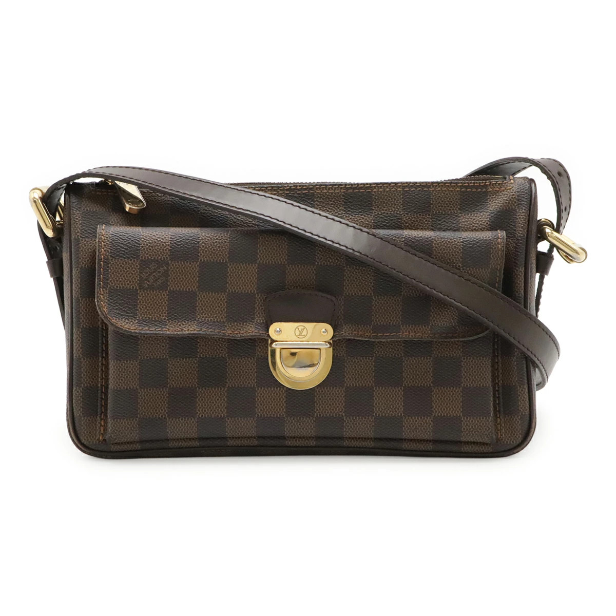 Louis Vuitton Damier N60006 Shoulder Bag Check Canvas Brown Unisex #BLB1460