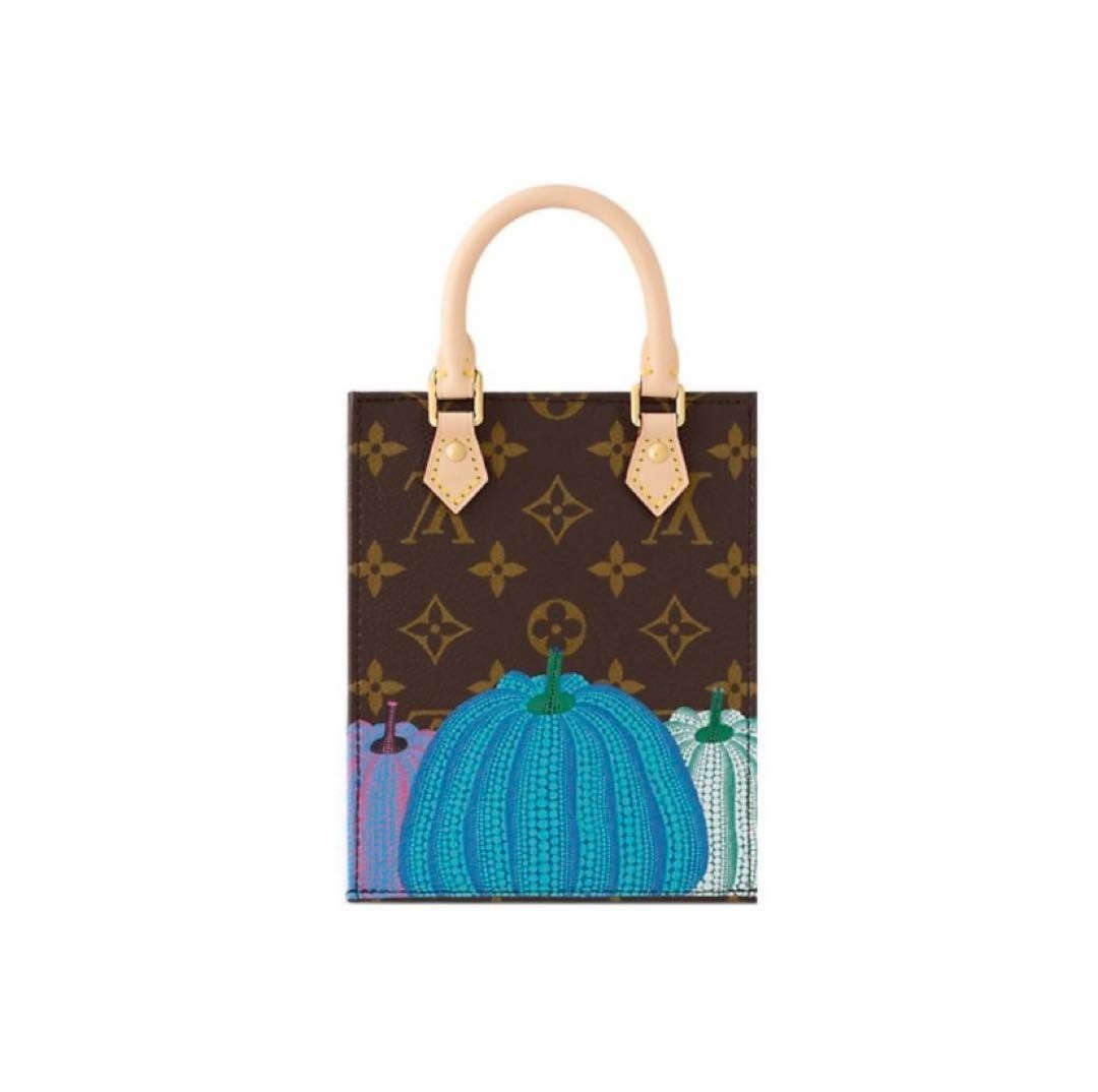 Louis Vuitton YK Yayoi Kusama Pumpkin M82112 Petite Sac collaboration e380