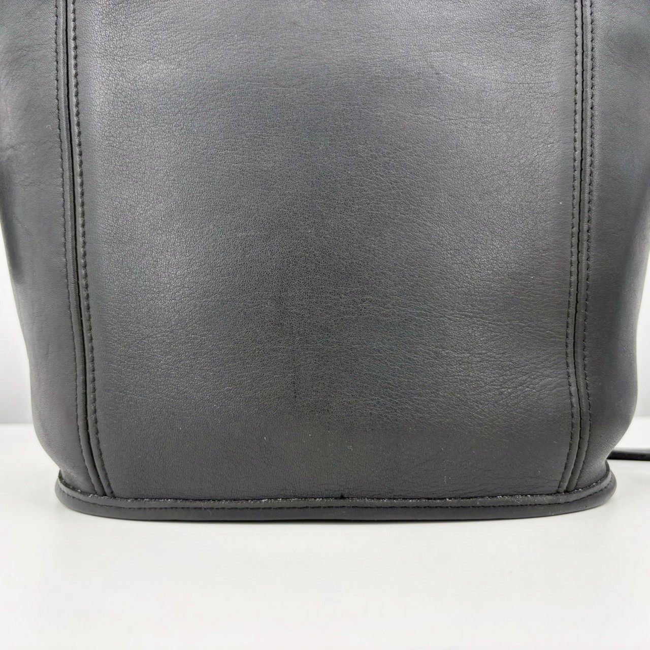Vintage Coach Mini Shopper Bucket Tote Bag 9993 Black Authentic From Japan