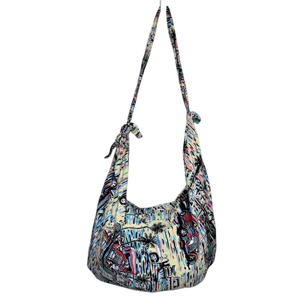 Reyn Spooner Avalon Scenic Print Slouchy Hobo Bag Hawaii