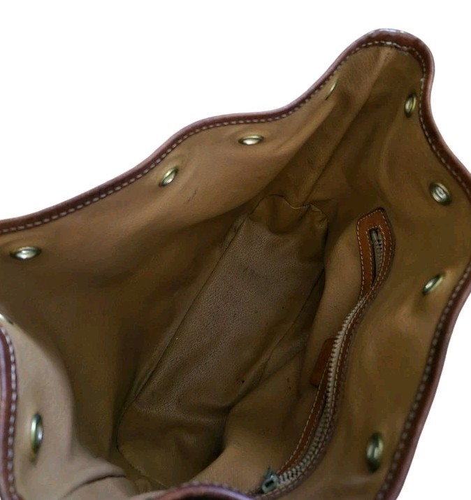 Vintage CELINE Macadam Bucket Bag Purse M94 Flaw- Missing Drawstring AUTHENTIC