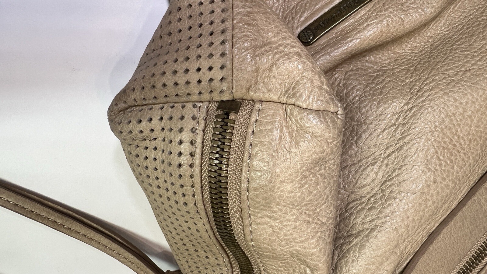 Learher Bag Hobo Joelle Hawkens Shoulder Tan Sand Large Foldover Victory Satchel