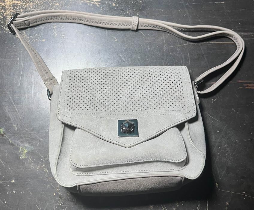 Andrea Crossbody Bag Handbag Purse Wallet 1343038 Gray Grey