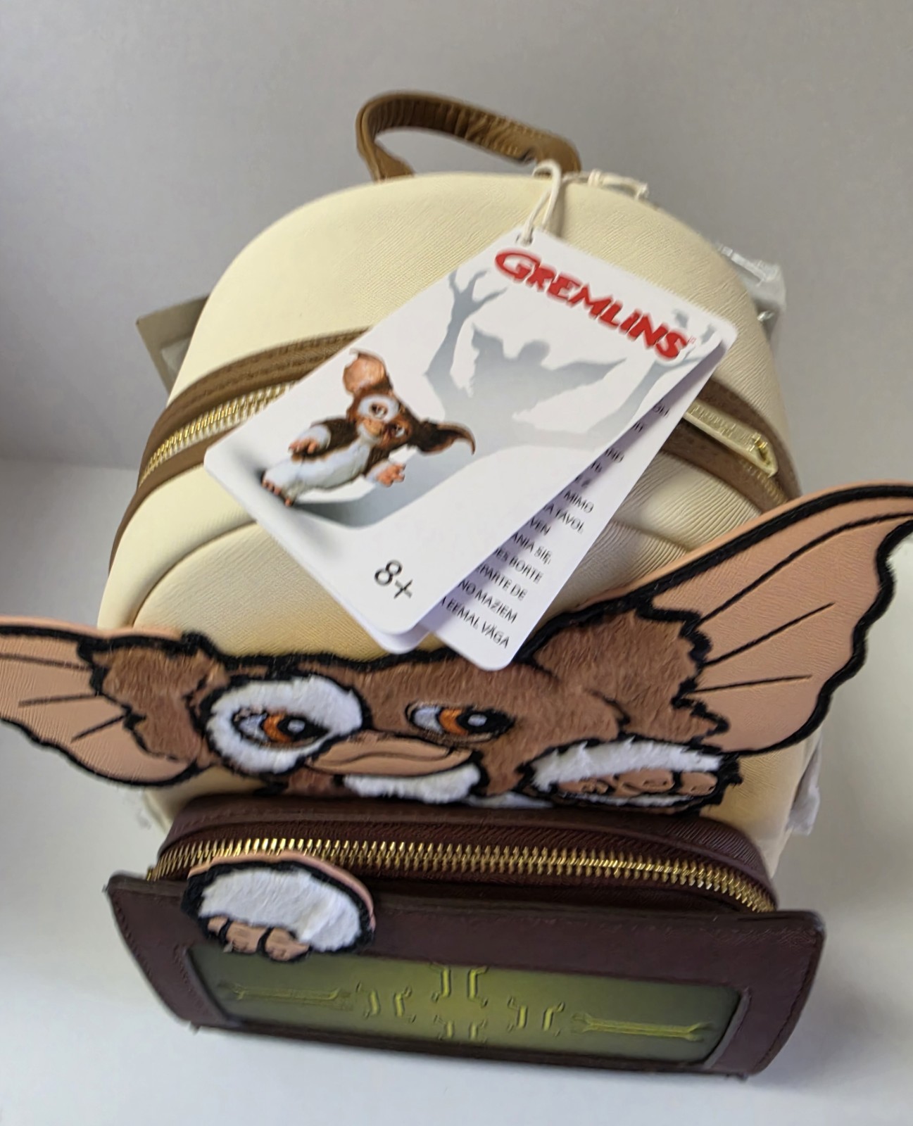 Loungefly Gremlins 40th Anniversary Mini Backpack Furry Gizmo Mogwai Lined