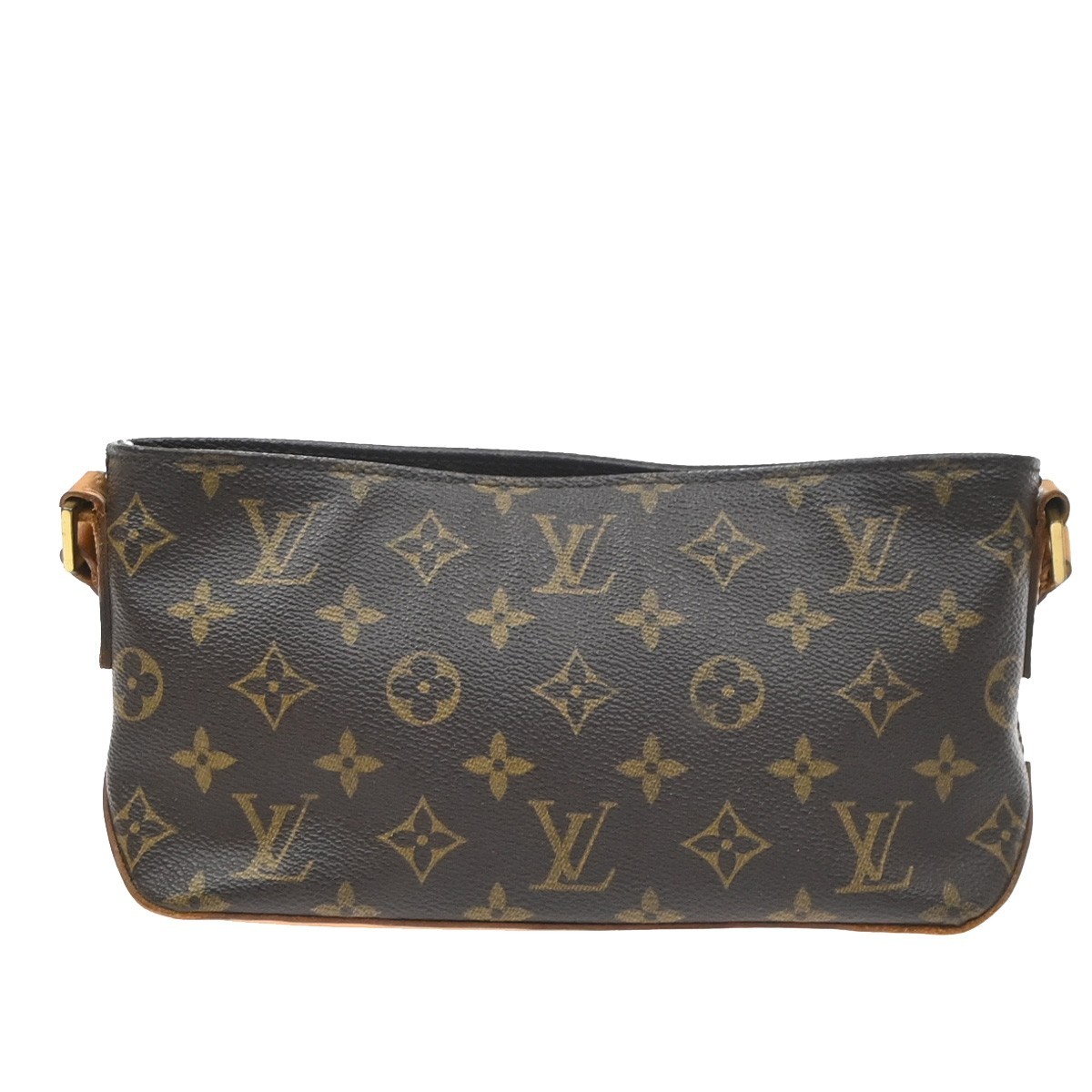 LOUIS VUITTON Logo Trotteur Shoulder Bag Monogram Leather Brown M51240 76YJ280