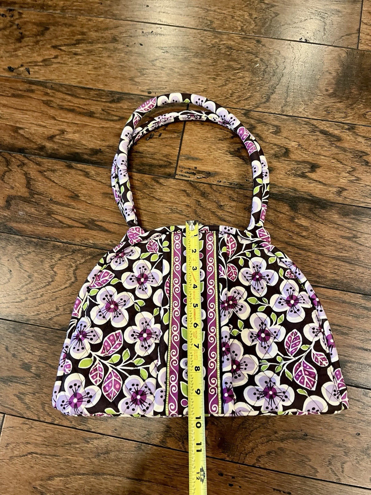 Vera Bradley Eloise Kisslock purse retired “Plum Petals”