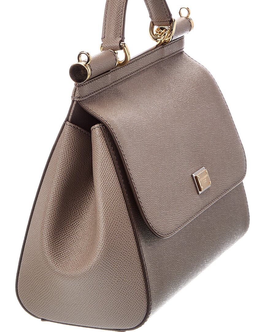 Dolce & Gabbana Sicily Large Leather Satchel Women’s