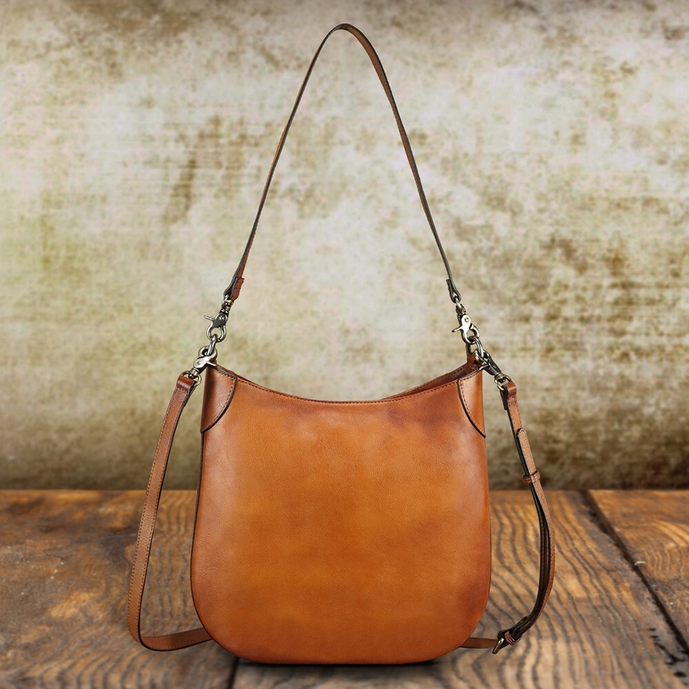 Genuine Leather Purses for Women Vintage Shoulder Bag Crossbody Tote Bag Satchel