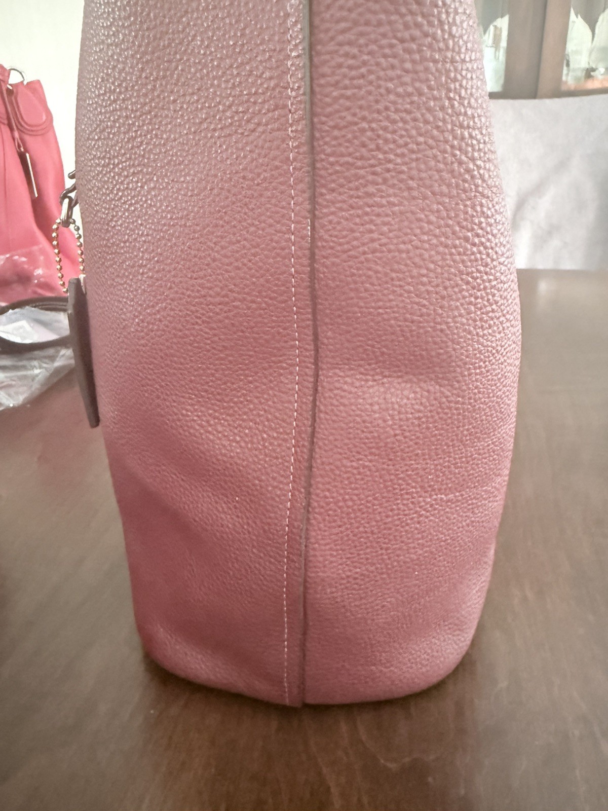COACH CC050 Pebble Leather CAMERON Large Tote Shoulder Bag ~ Wine/Burgandy