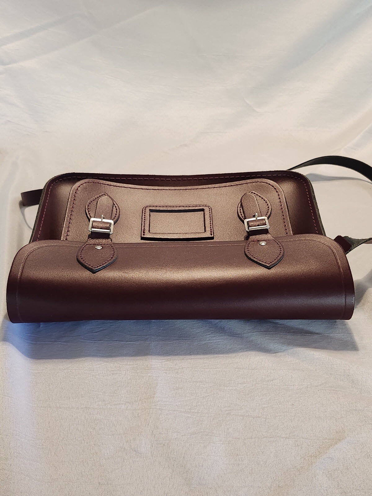The Cambridge Satchel Company Oxblood Leather Messenger Crossbody Bag