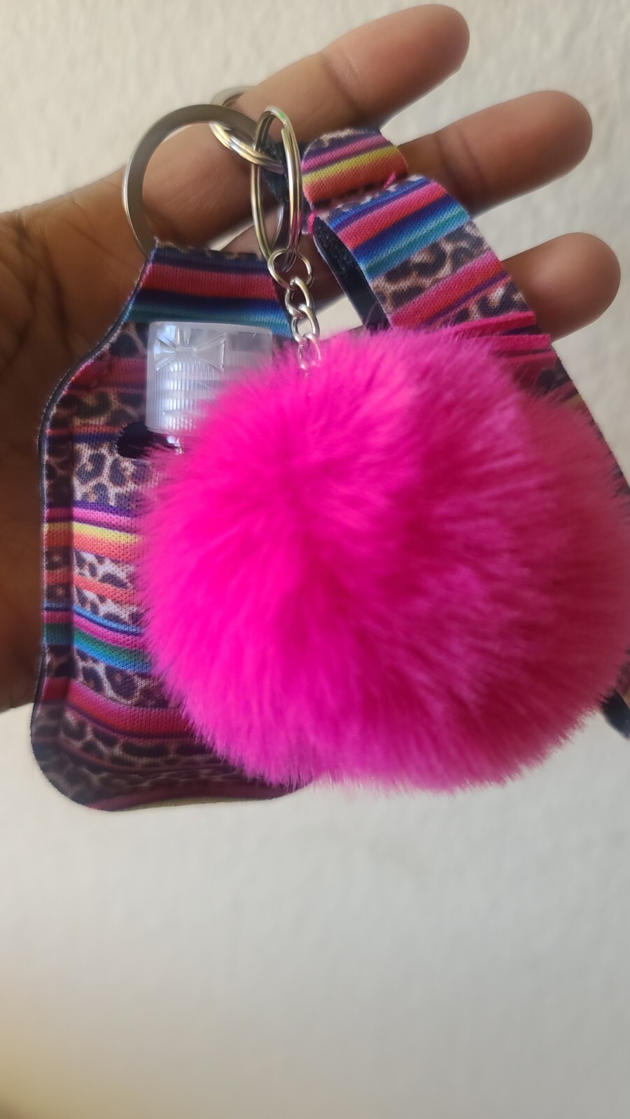 AmericanFlag Tote Women BeachBag with extra pouch, pompom keychain and wristlet