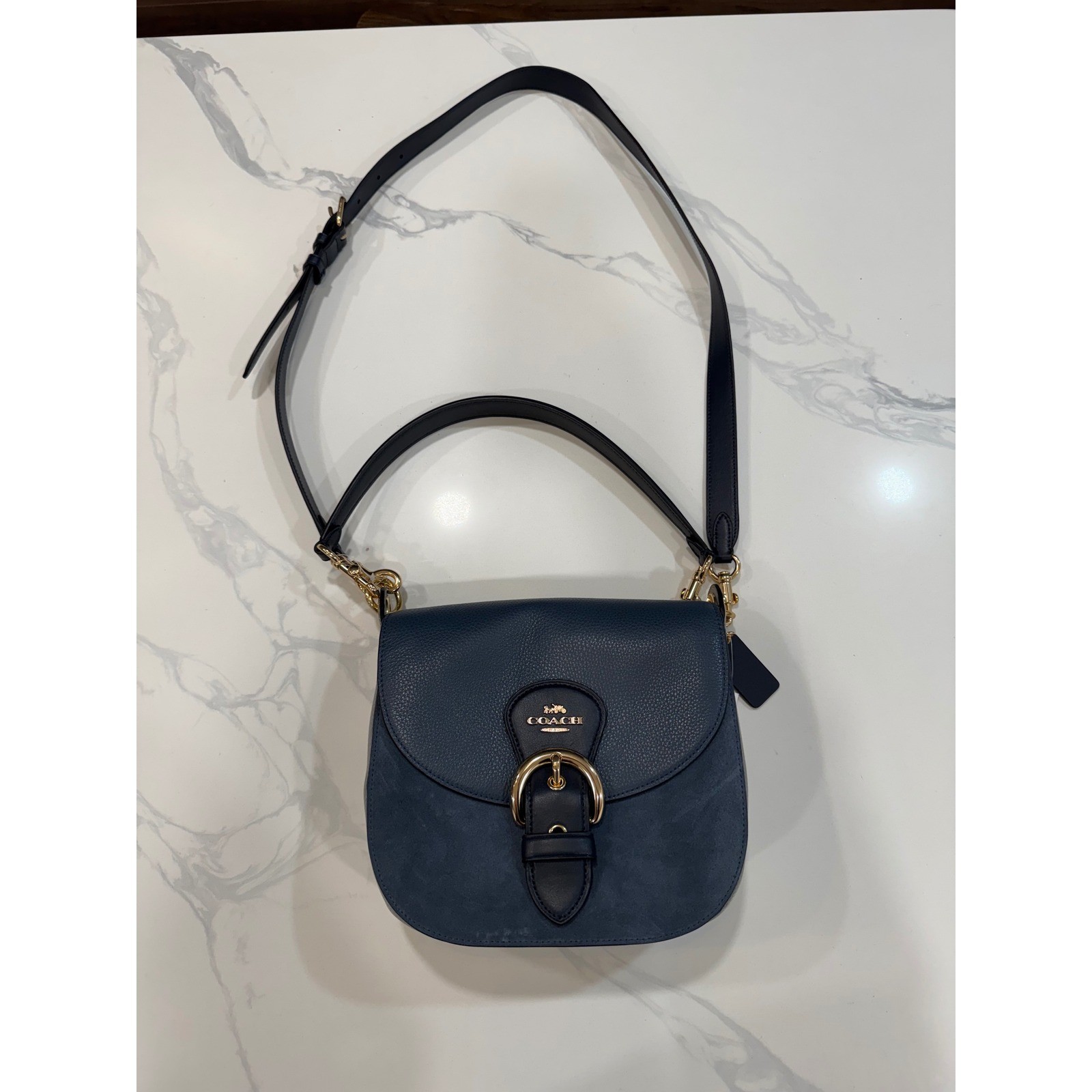 Coach Kleo Shoulder Bag 23 in Smooth, Pebbled and Sueded Leather