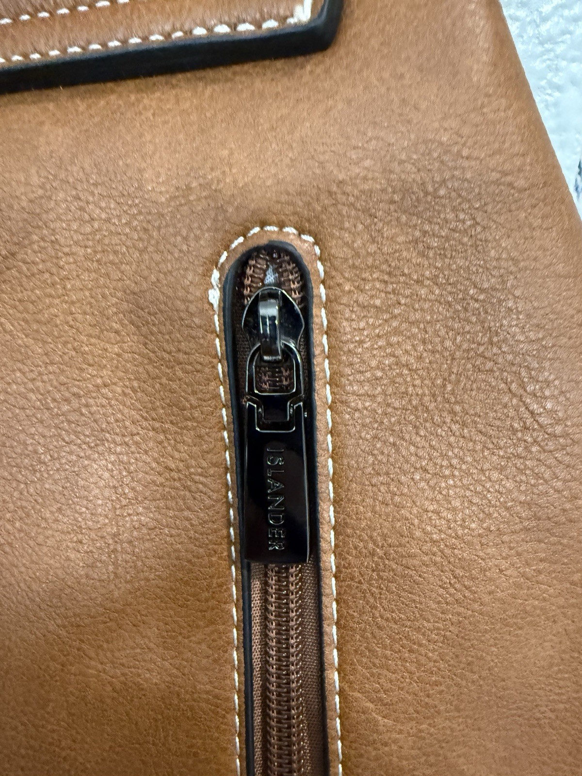 Islander Scotland Jura Backpack Harris Tweed Wool Brown Vegan Leather Satchel