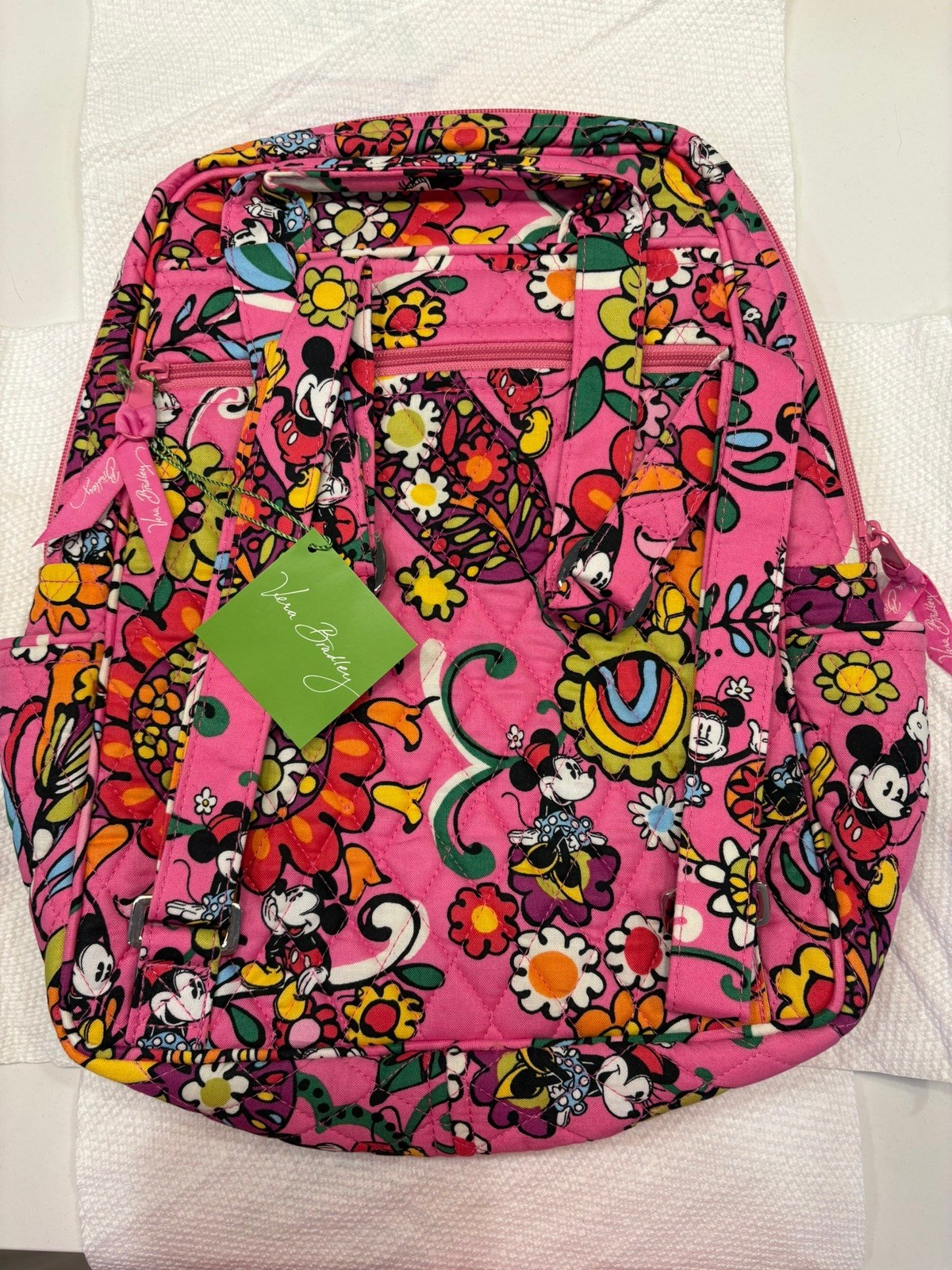 Vera Bradley Disney Collection Just Mousing Around Backpack Pink Floral NWT