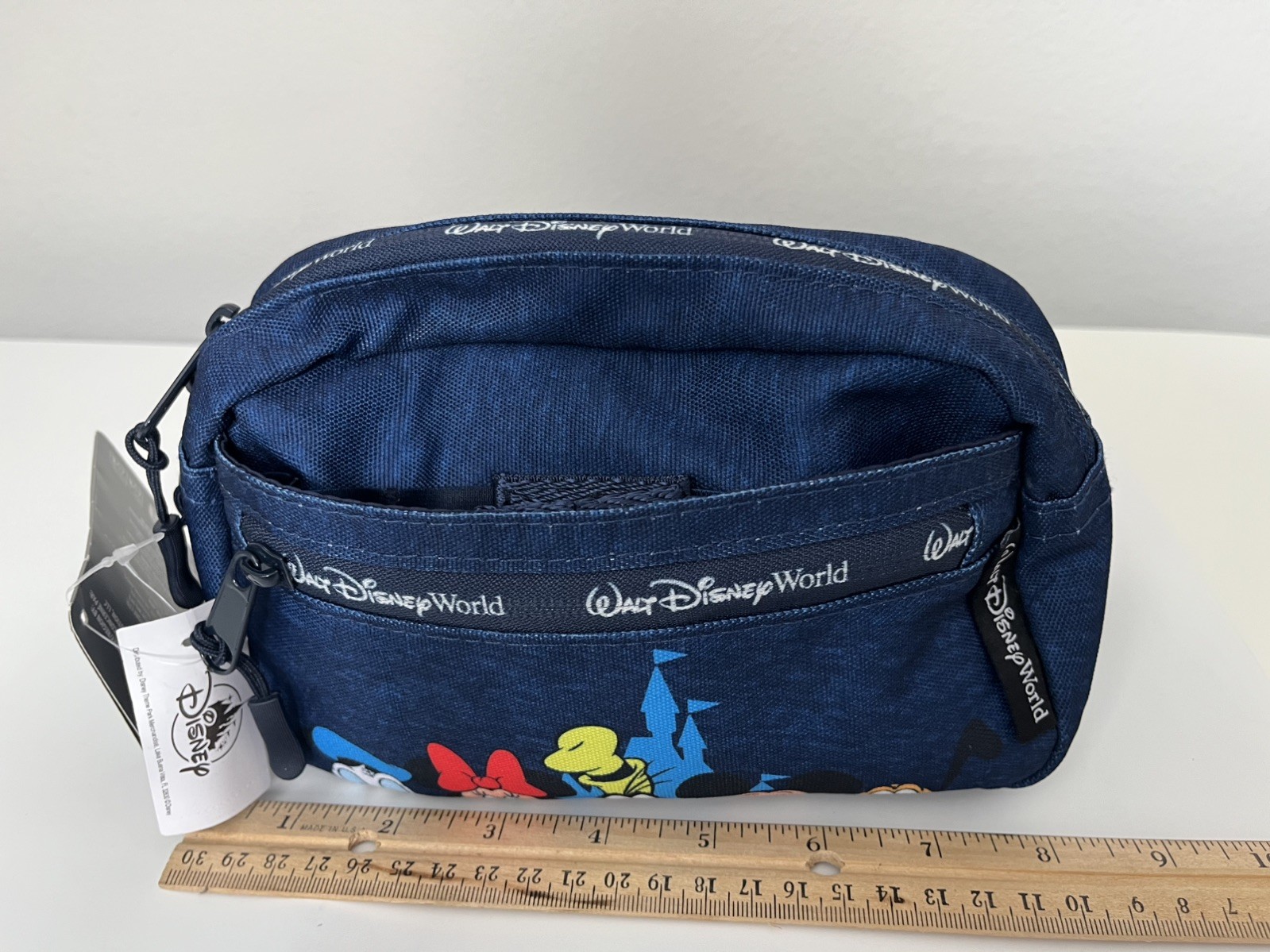 Disney Mickey & Friends Belt Bag Womens Small Blue Fanny Pack Walt Disney World