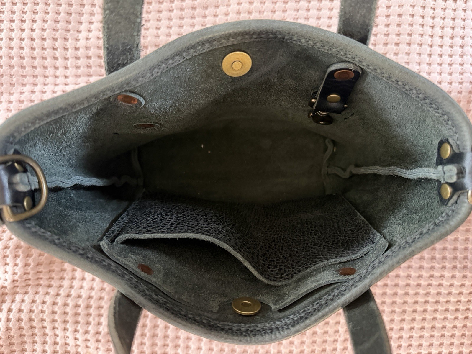 Go Forth Goods Mini Avery Tote Bag Purse Leather