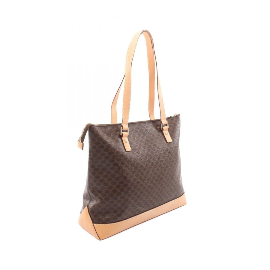 CELINE Bag: Macadam Tote Brown W35H30D11cm;