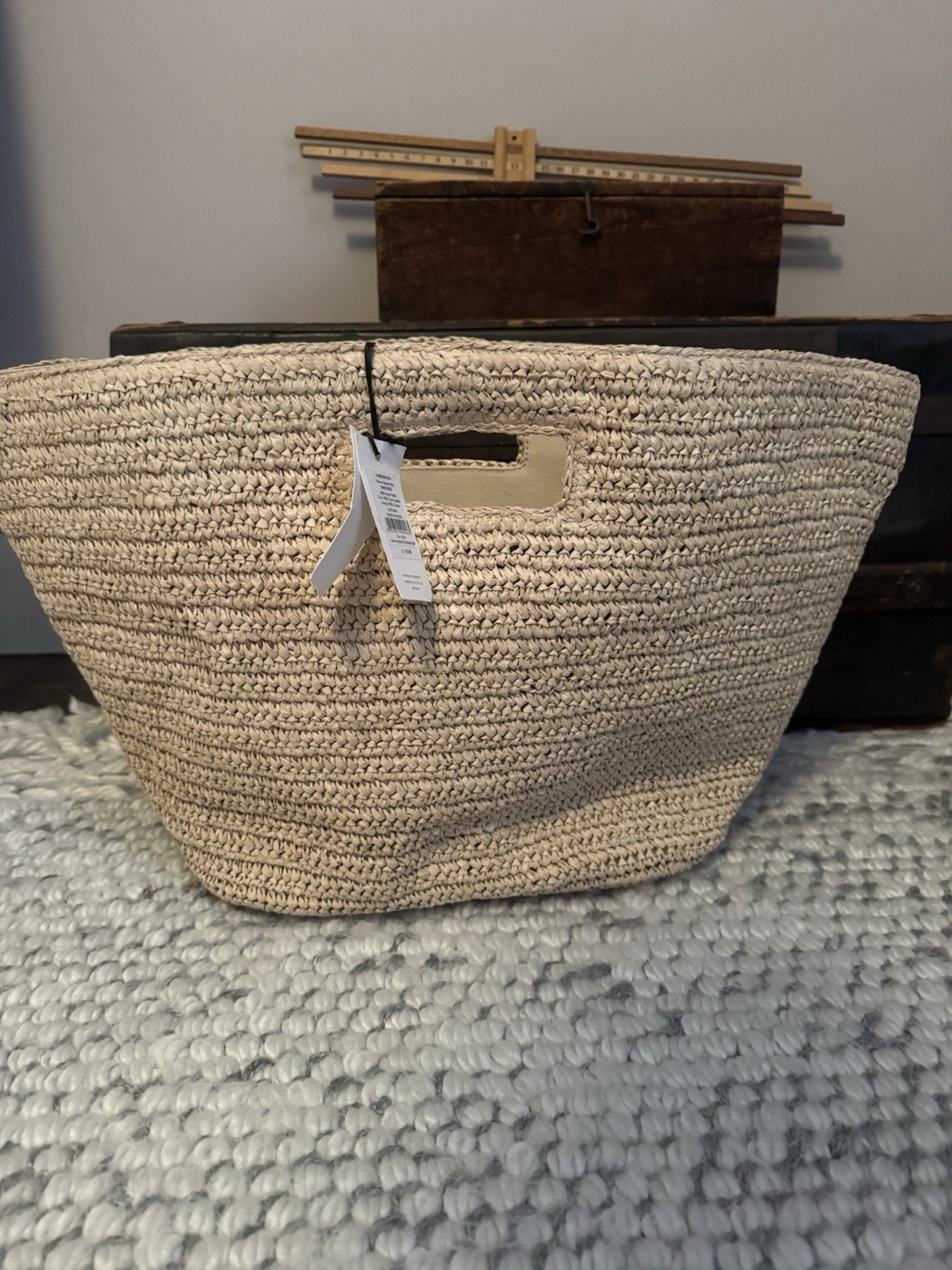 The White Company Woven Basket Bag