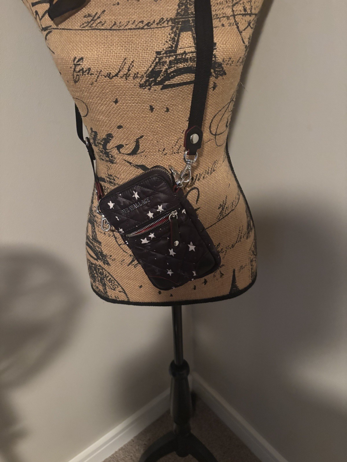 MZ Wallace, Micro Mini Crosby Bag With Stars. Limited Addition.