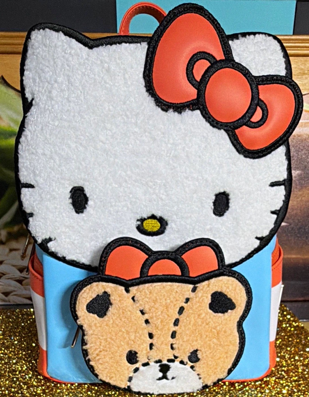💖Brand New Loungefly Sanrio Hello Kitty & Bear (Tiny Chum) Mini Backpack–NWT💖