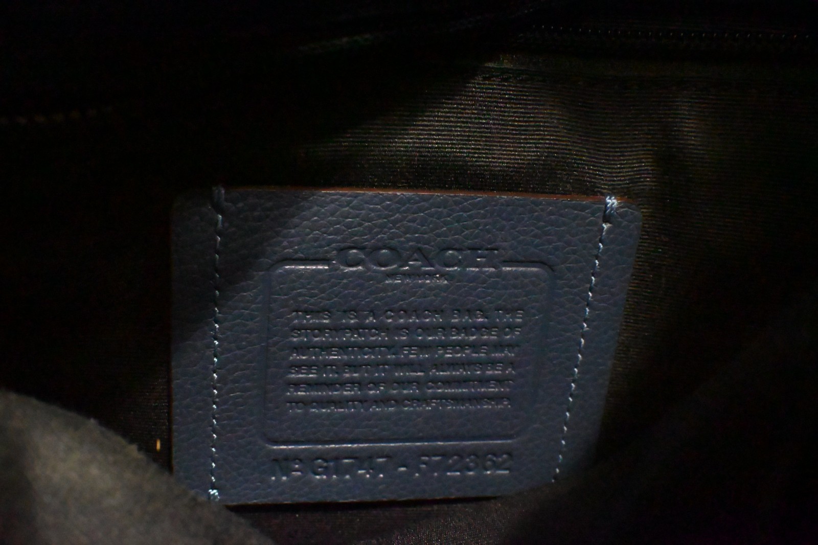 COACH Charles Unisex Blue leather Messenger Bag F72362