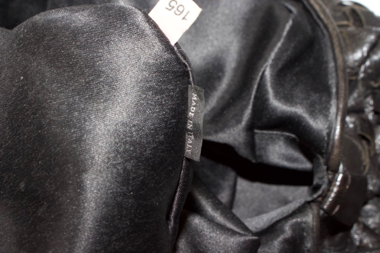 Miu Miu black woven leather handbag