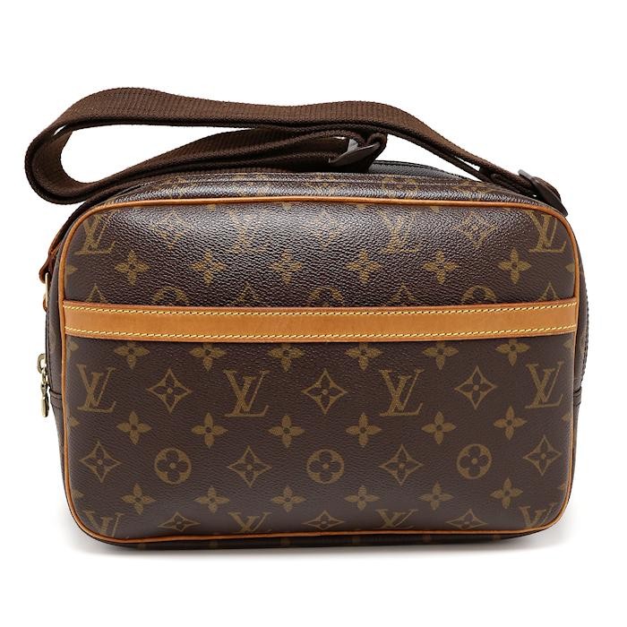 LOUIS VUITTON Bag: Reporter PM M45254 Monogram Brown W28H21D11cm;