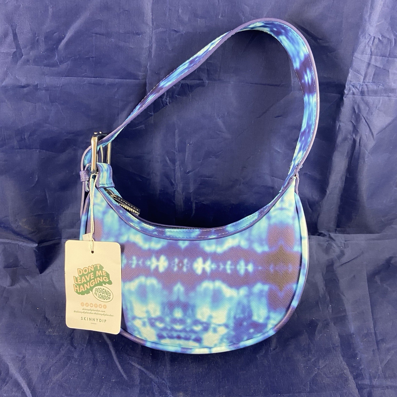 SKINNYDIP LONDON Keeley Indigo Blue Shoulder Bag NWT