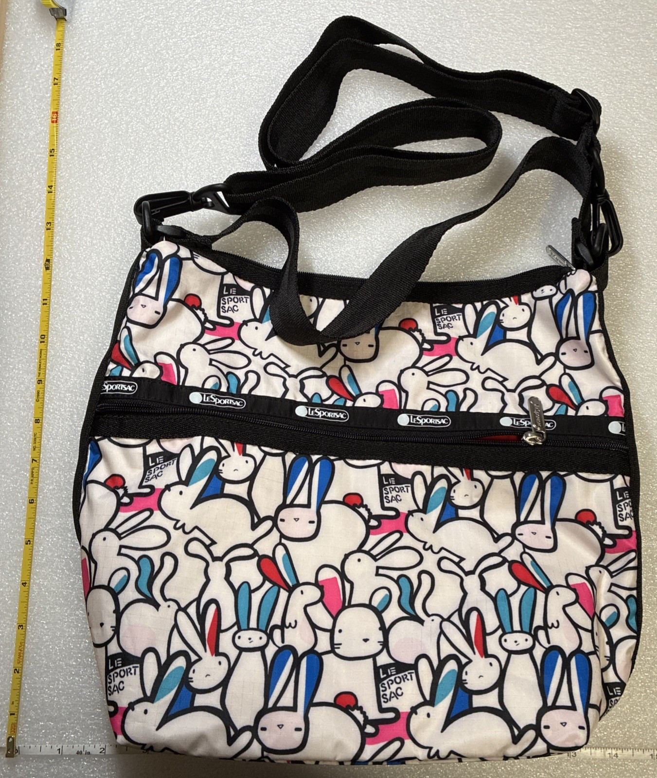 LeSportsac Playful Bunnies Bucket Bag, used