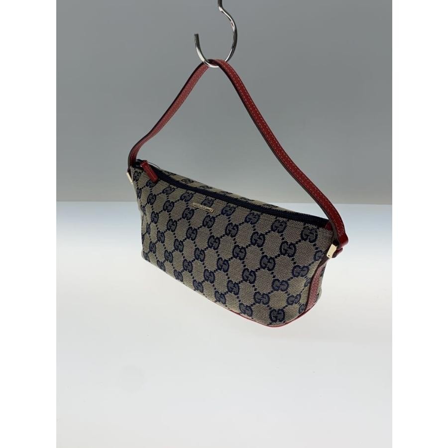 GUCCI Bag: Pouch Navy Canvas W21H11D9cm w/o accessories;