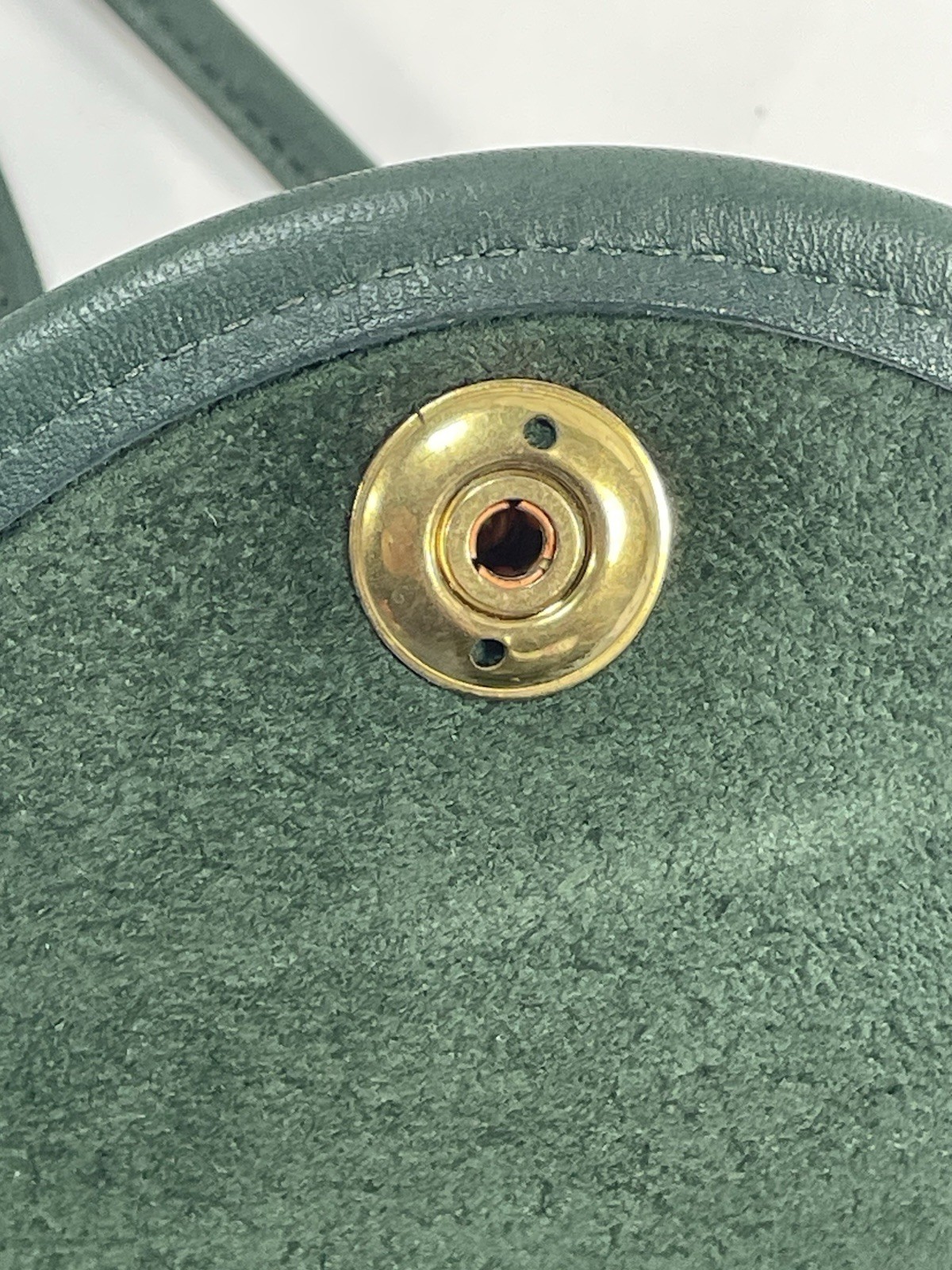 Old Coach German Hook Mini Shoulder /Belt Bag USA Bottle Green 9826 Vintage Rare