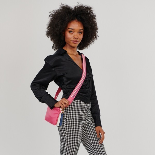 MERSI Chelsea Trio Multi-Function 3-in-1 Crossbody ~ Pink, White, & Blue – NWT