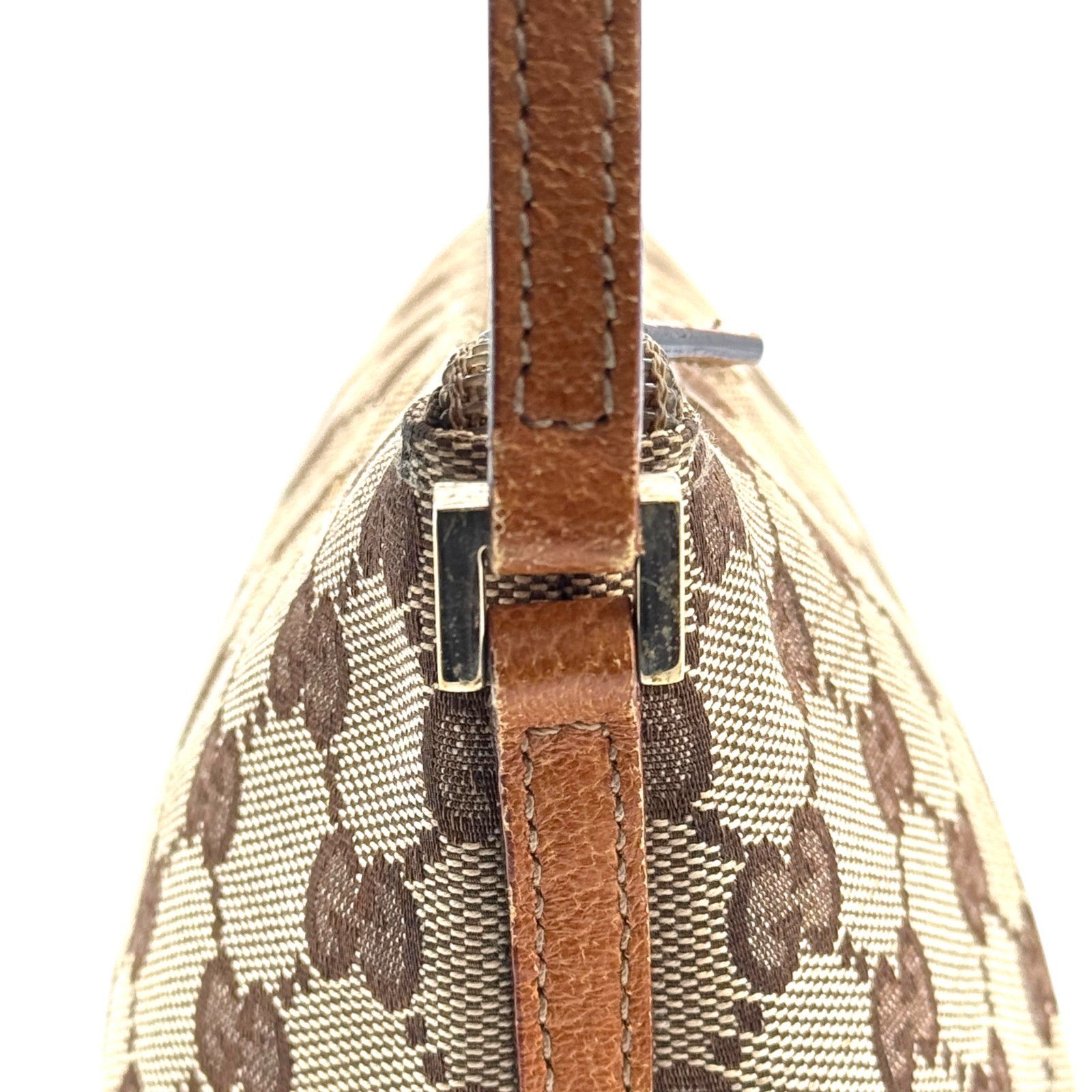 GUCCI GG Canvas Brown Mini Bag Pochette Vintage Y2K Pouch 07198