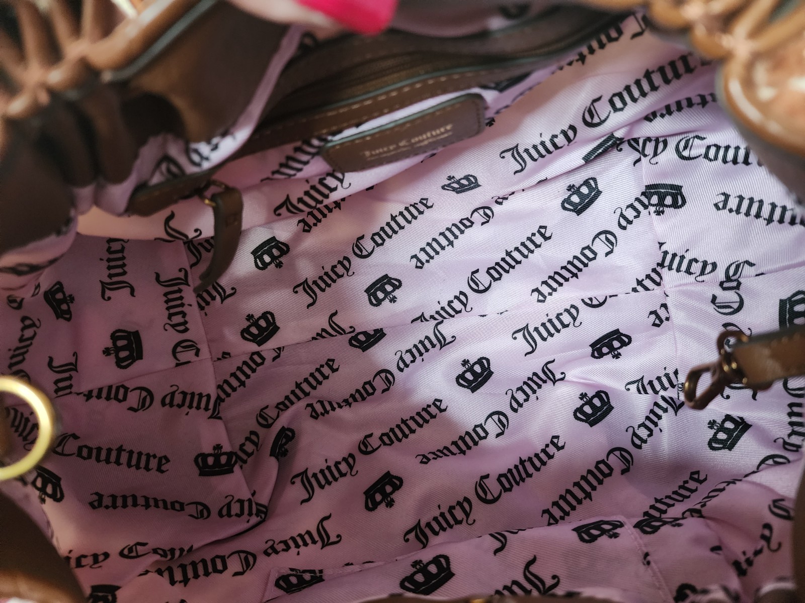 Juicy Couture Romance Cow Satchel Shoulder Bag W/ Matching Wallet