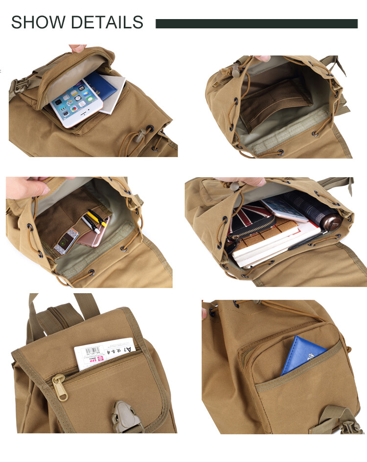 Mini Tactical Backpack Shoulder Bag Travel Daypack Outdoor Sport Casual Bookbags