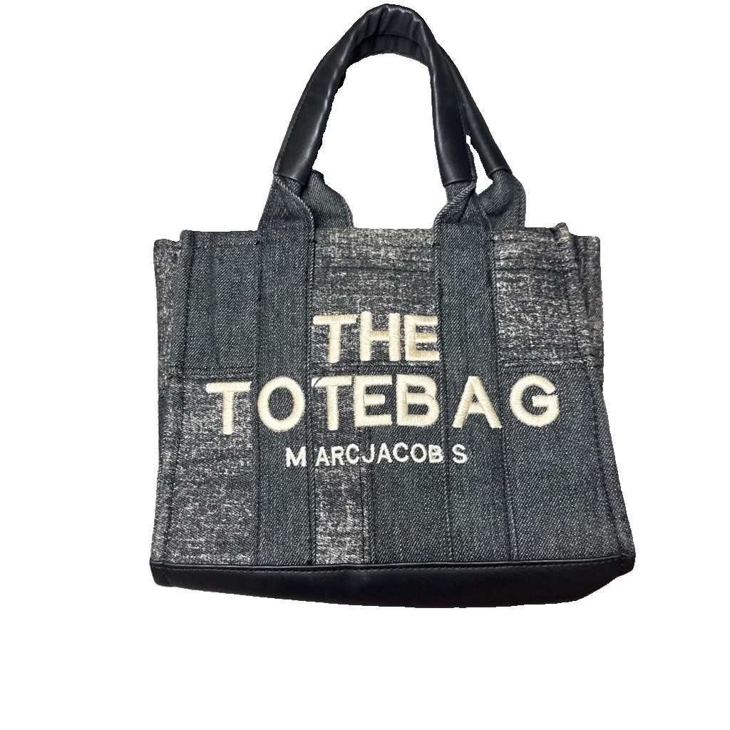 Marc Jacobs Leather Mini Tote Bag Grey
