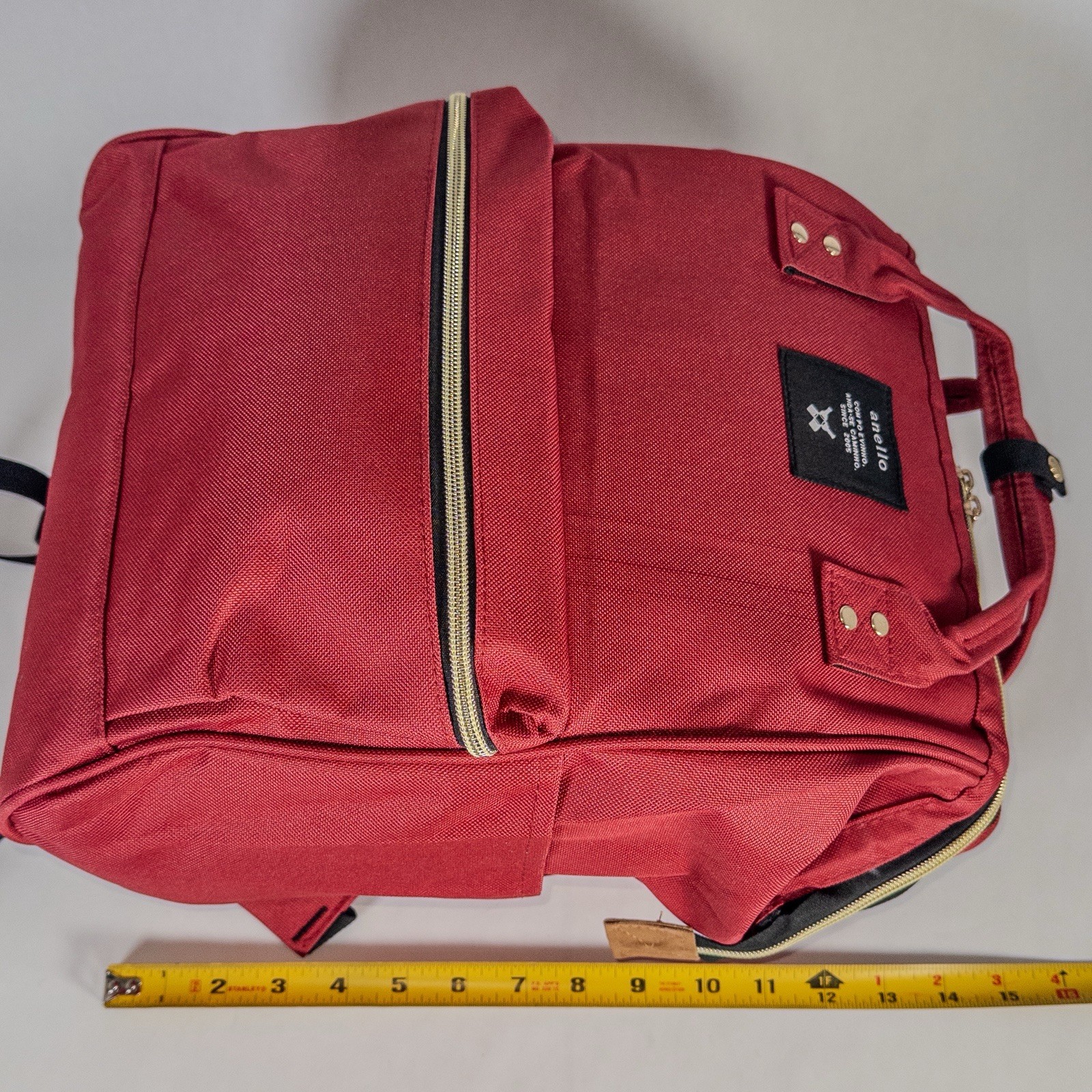 NEW Anello Backpack Cross Bottle Canvas 15 inch x 12 inch
