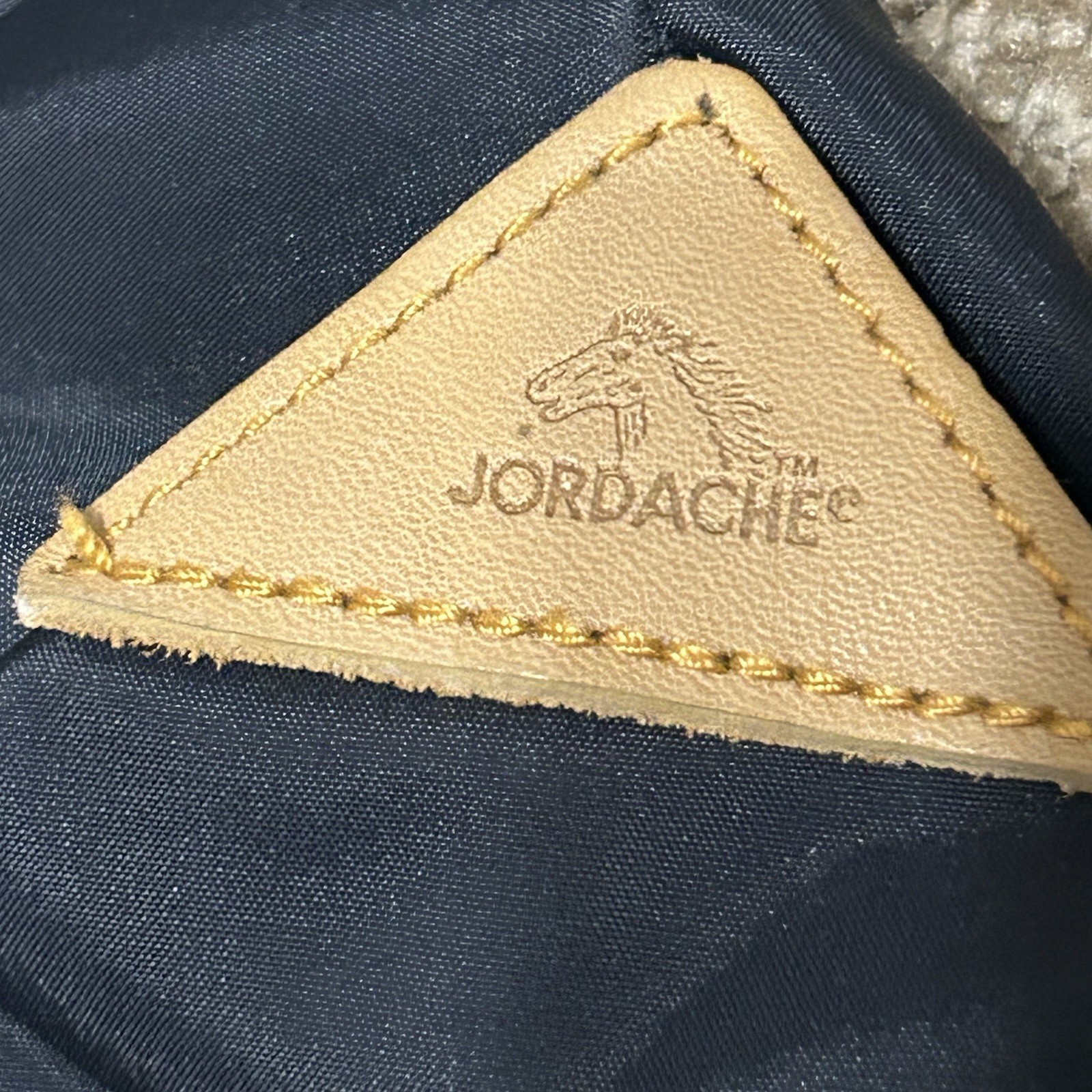 NWT Vintage Jordache Blue Nylon Shoulder Bag Logo On Side