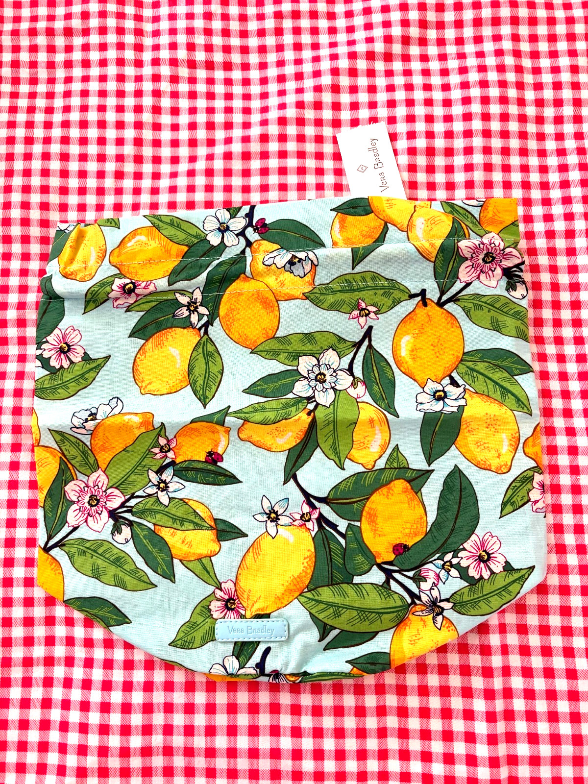 NWT- Vera Bradley plastic lined Travel Ditty Bag ~ Lemon Grove
