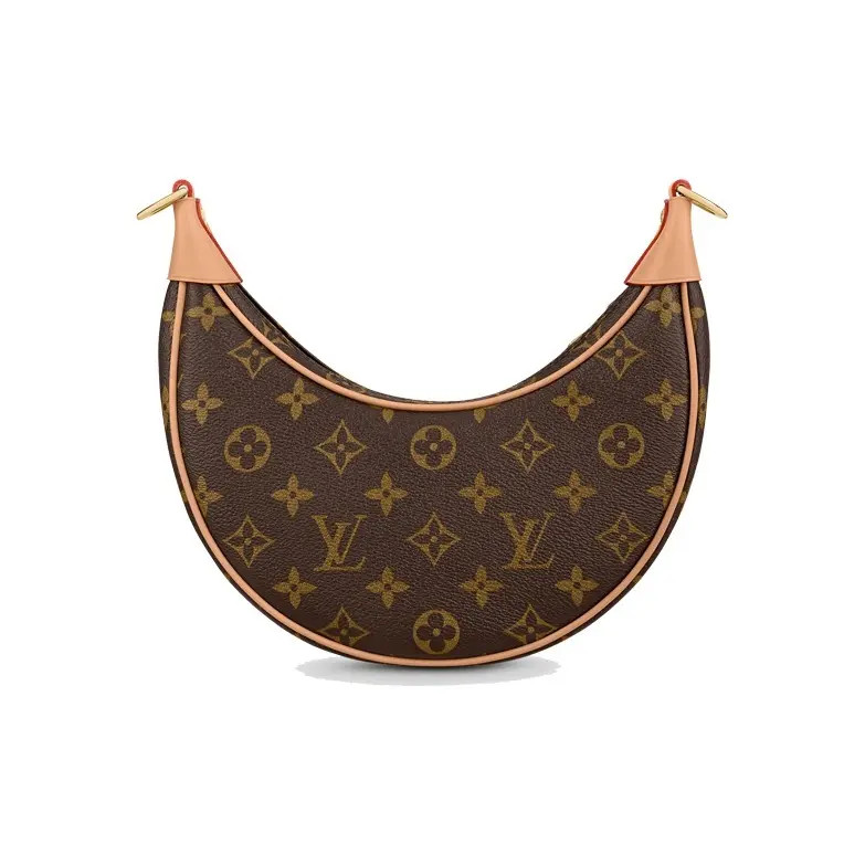 LOUIS VUITTON Loop Classic Moon Bag Pea Bag Underarm Bag Women’s 9×2.3×5 in
