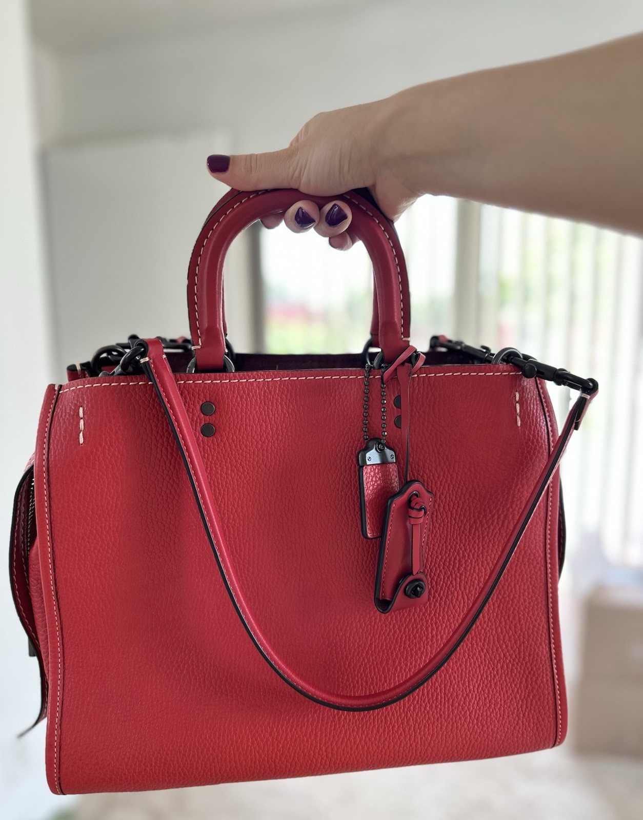 Coach Rogue 30 in Ruby Red-Excellent Mint Condition-Free Shipping