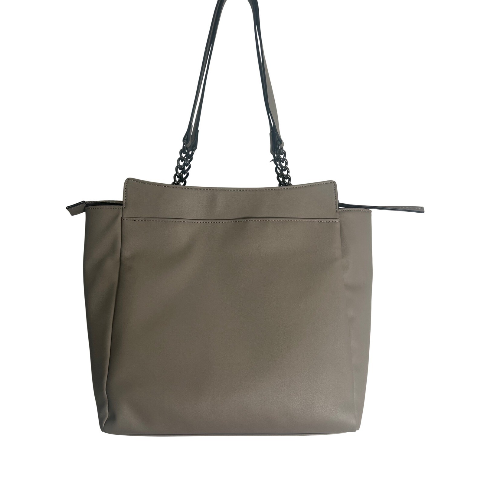 Simply Vera Vera Wang Cara Tote Bag Moon Rock Gray Vegan Leather NWT HSV41TT008