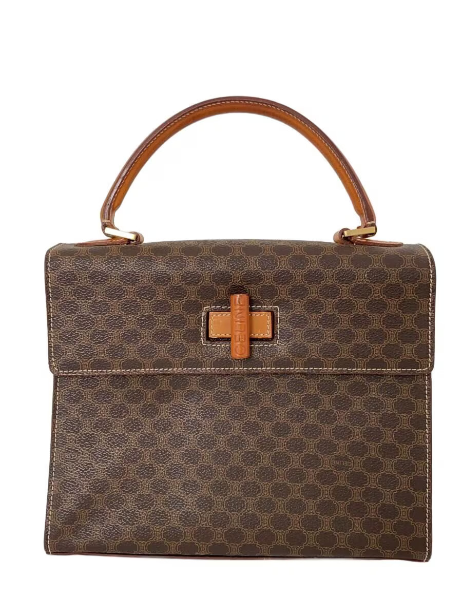 CELINE Handbag Leather BRW All-over pattern MC97 2