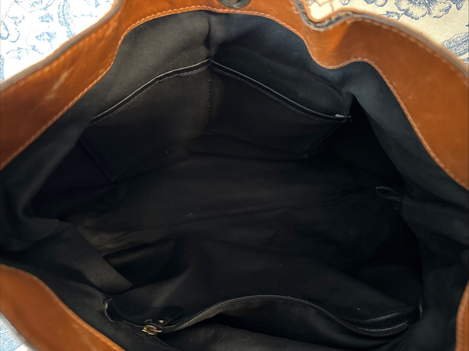 Antonio Milani – Cognac Brown Smooth Leather – Top Handle/Satchel/Purse